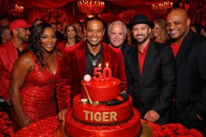 Tiger Woods Celebrates 50th Birthday With Star-Studded Red-Themed Party