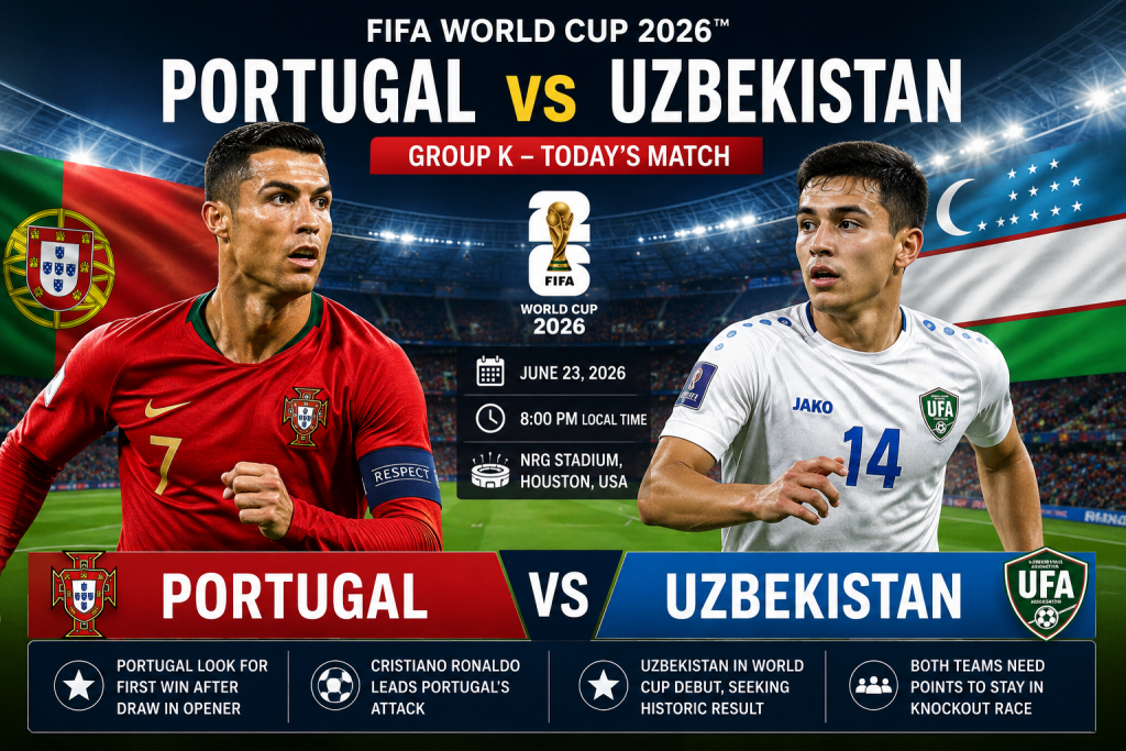 Portugal Face Uzbekistan in Crucial Group K World Cup Clash